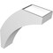 Ekena Millwork 6-in. W x 20-in. D x 24-in. H Thorton Architectural Grade PVC Knee Brace BRCP06X20X24THR - alternate 3
